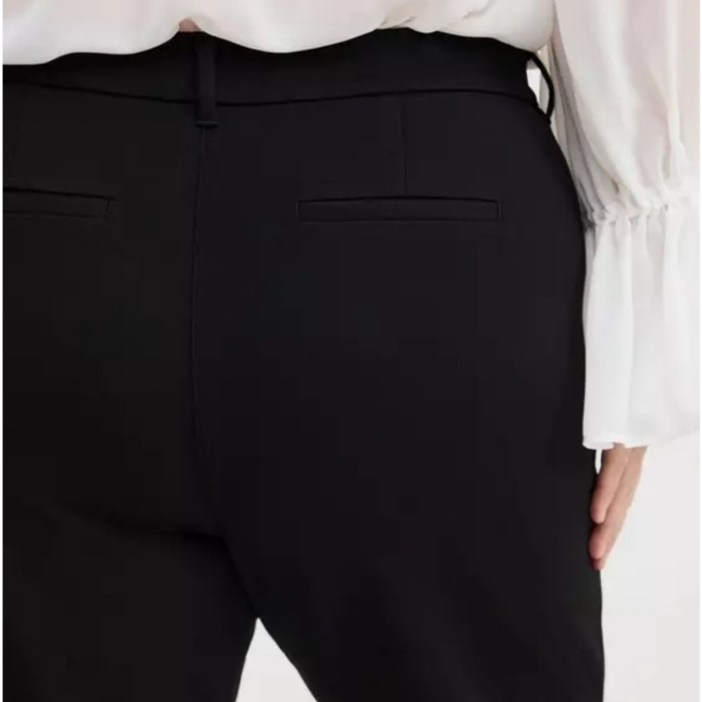 Torrid Plus-Size Pantsuit Studio Luxe Ponte Straight-Leg trouser, peplum blazer - Picture 10 of 15